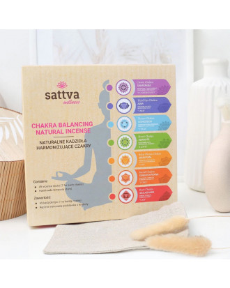 Chakra set of incense sticks (49 sticks + base)