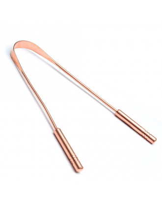 Copper tongue scraper