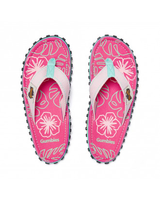 Women's Gumbies Islander Flip-Flops Blush Hibiscus