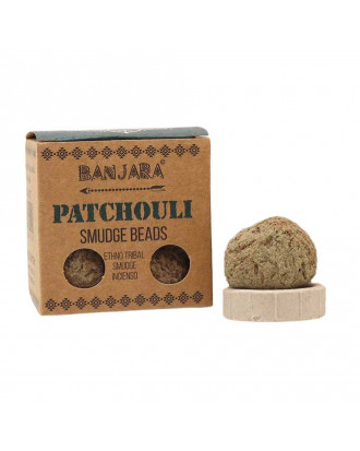 Incense, Patchouli Smudge beads, patchouli (5 pieces and base)