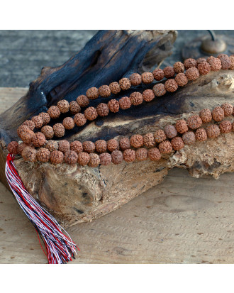 Mala Rudraksha Buddha, yogic jewelry - Mala Rudraksha necklace
