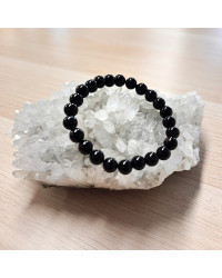 Power Bracelet Black Agate, Strength and Protection