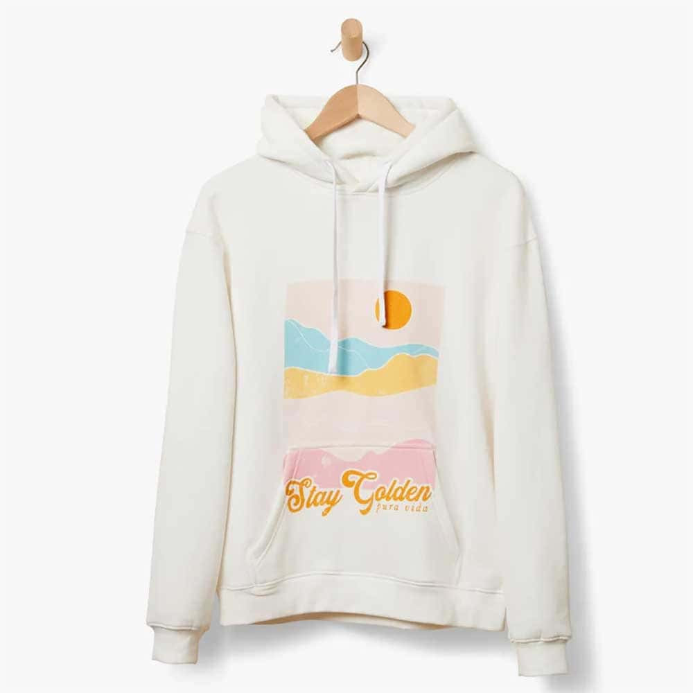 Stay golden smiley hoodie hotsell
