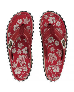Gumbies flip flops, Pacific Red