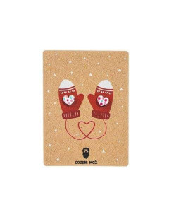 Holiday wooden earrings Gloves gozdni mož