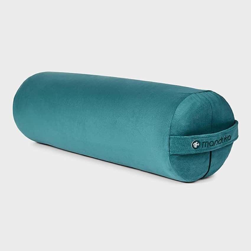 Round Yoga Bolster Manduka Enlight made from micro-fiber