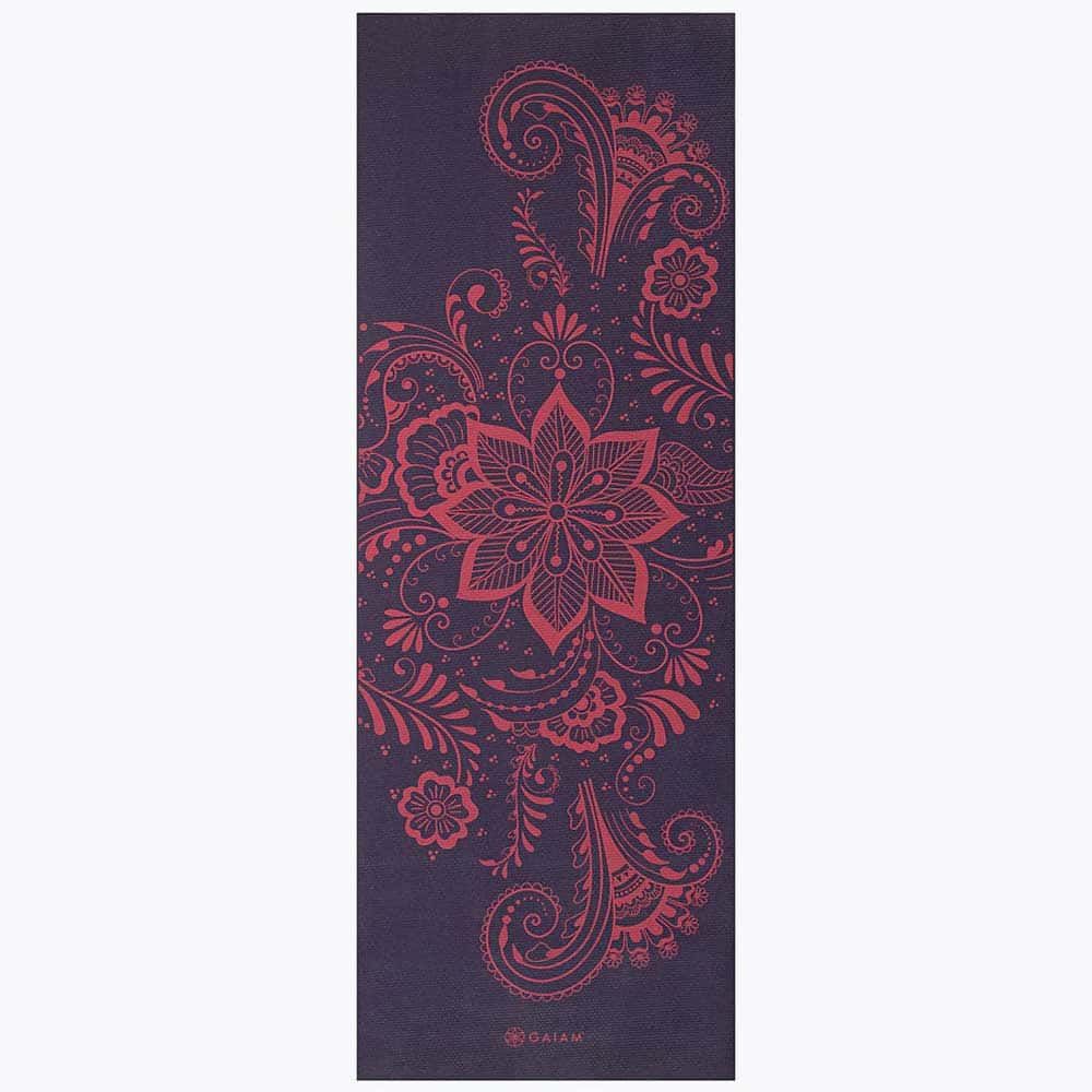 Premium Printed Gaiam yoga mat 6mm (173cm)