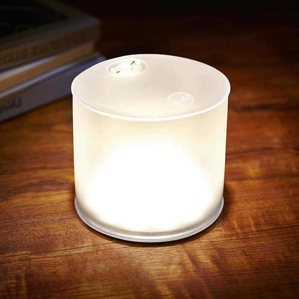 Solar inflatable light top