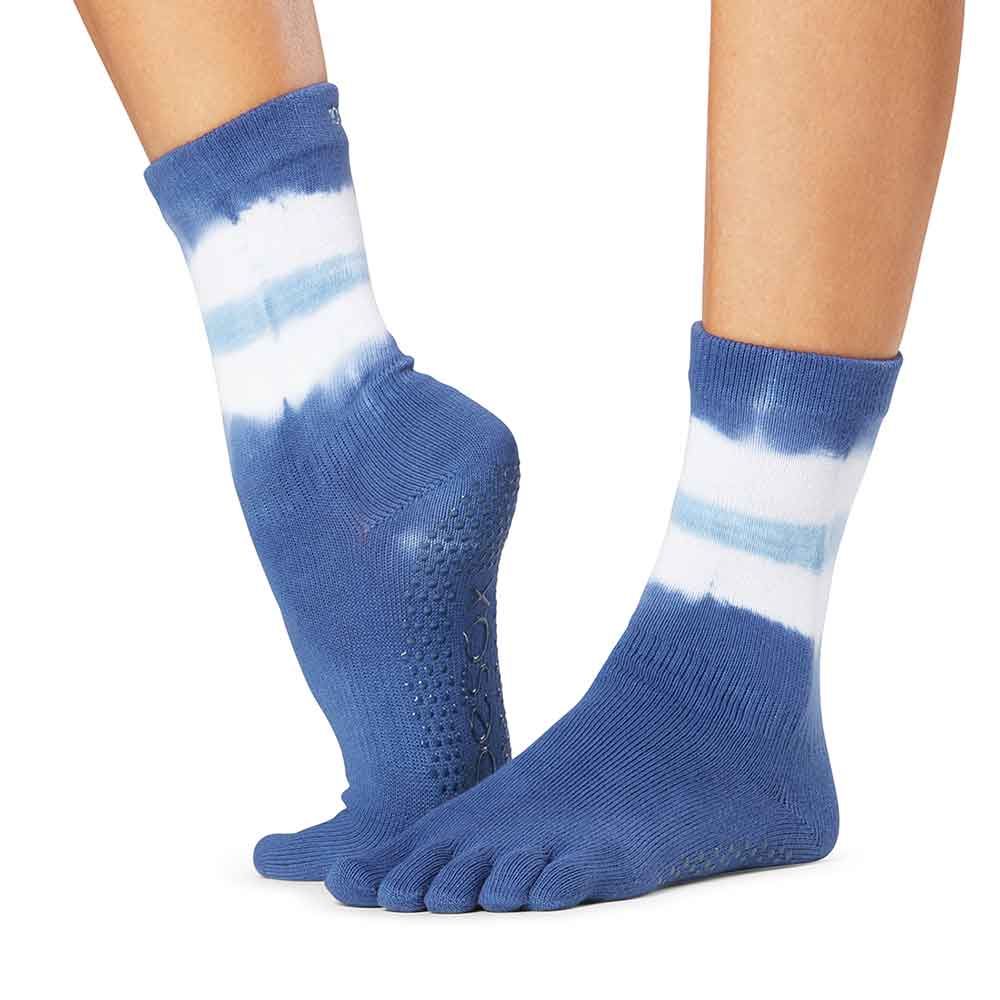 High non-slip socks with fingers Crew Grip Full Toe Toesox