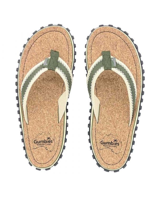 Flip flops from cork Gumbies Corker