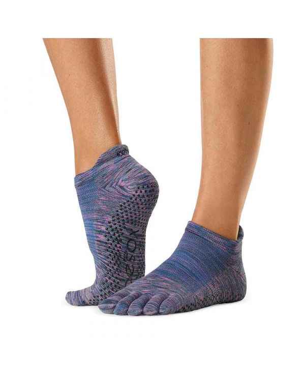 Set Of 3 Yoga Socks Anti-Skid Technology - Light Blue, Baby Pink