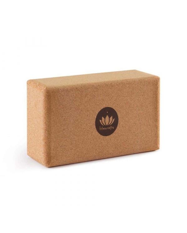 Cork Yoga block Lotuscrafts for yoga practice