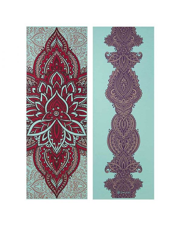 Reversible Premium Printed Gaiam yoga mat 6mm 173cm