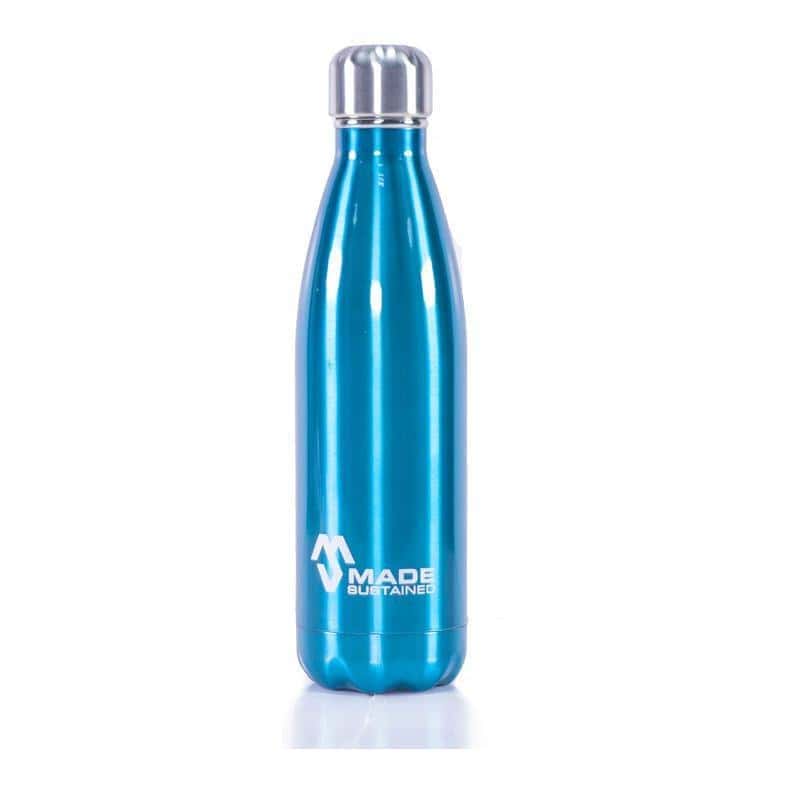 Double-Walled Thermos with Push-Button 500ml KNIGHT Stainless Steel Vacuum Flask