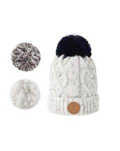 Knitted cap Elephantini with three pompons