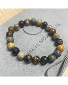 Bracelet White Moon Malas Picasso Marble