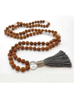 Yoga jewelry, necklace, Mala Rudraksha Inner Calm