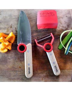 Le Petit Chef Opinel set: knife, peeler and finger guard