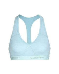 Women's merino wool sports bra Sprite Racerback