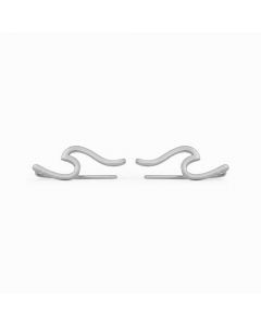 Silver earrings Wave Ear Pura Vida