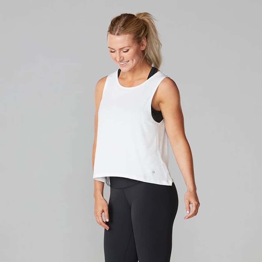 Women's T-shirt High Low Tank Tavi Noir