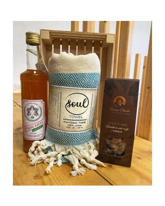 Gift set - peshtemal, magic potion, chocolate