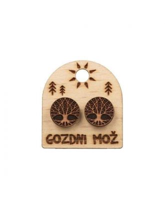 gozdni mož uhančki mandala