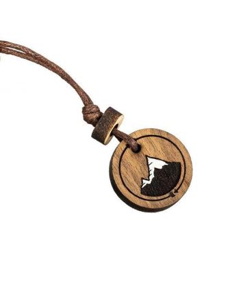  Wooden necklace for all lovers of nature and mountains