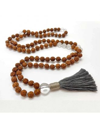 Yoga jewelry, necklace, Mala Rudraksha Inner Calm
