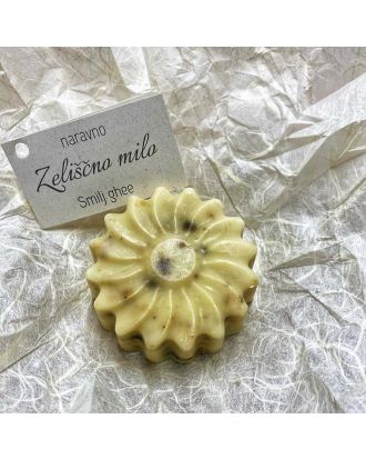 Natural ghee soap with immortelle for face and body