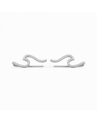 Silver earrings Wave Ear Pura Vida