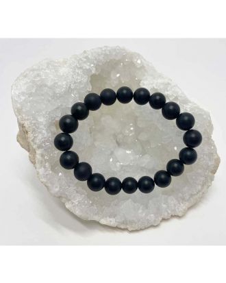 Bracelet Black Onyx White Moon Malas