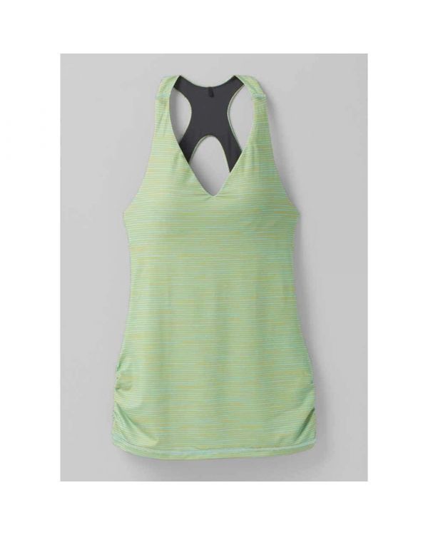 Indigo NWT Womens PrAna Boost Sports Bra Yoga Top Sleeveless Tank Active Shirt 