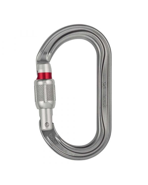 25KN Stainless Steel Carabiner Screw Locking Oval Carabiner for Rescue Climbing 