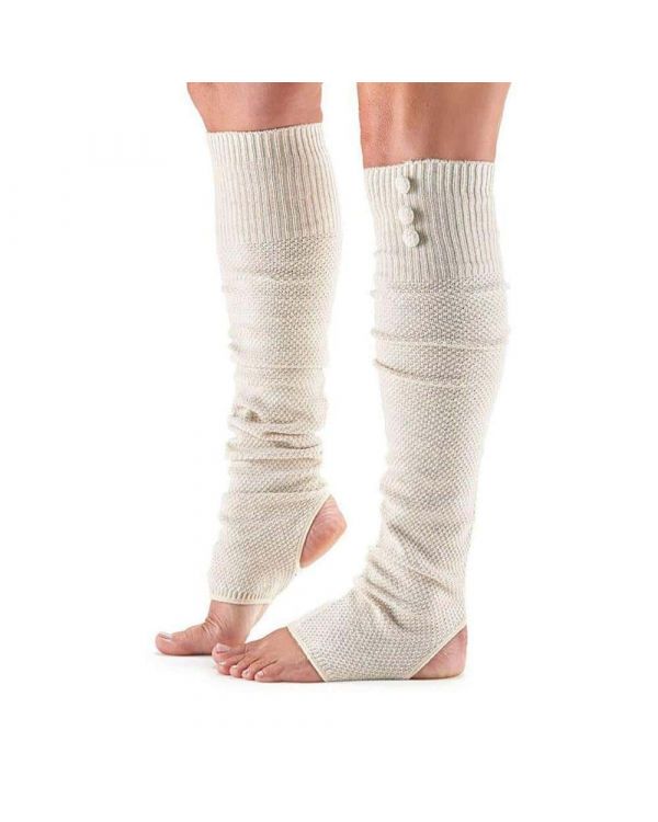 Pilates /& Casual Leg Warmer Toesox Unisexs Open Heel Yoga