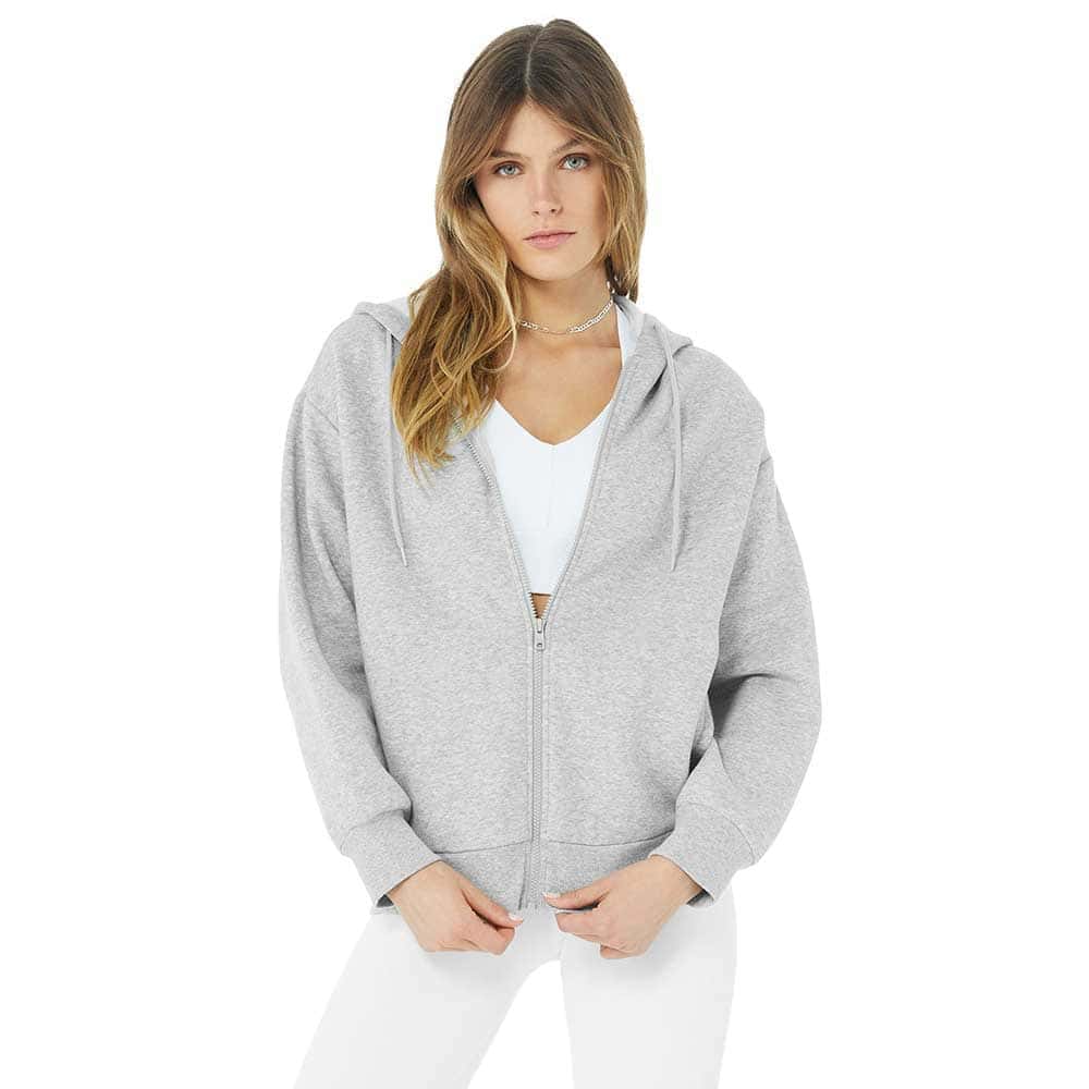 Alo Yoga Hype Full Zip ženska jopica s kapuco-ABE-168