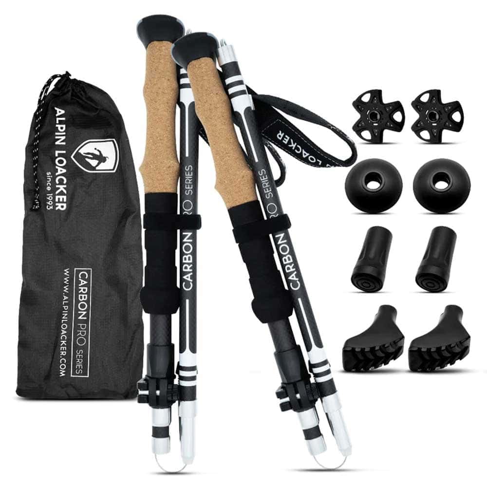 Telescopic hiking poles AlpinLoacker Carbon Pro