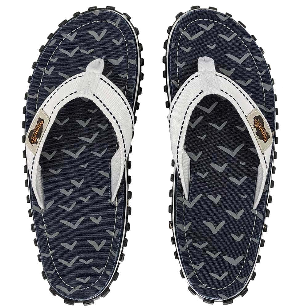 Gumbies flip flops Seaside, blue-white