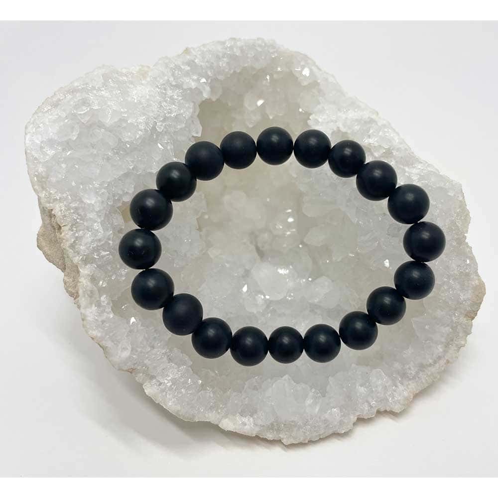 Bracelet Black Onyx White Moon Malas