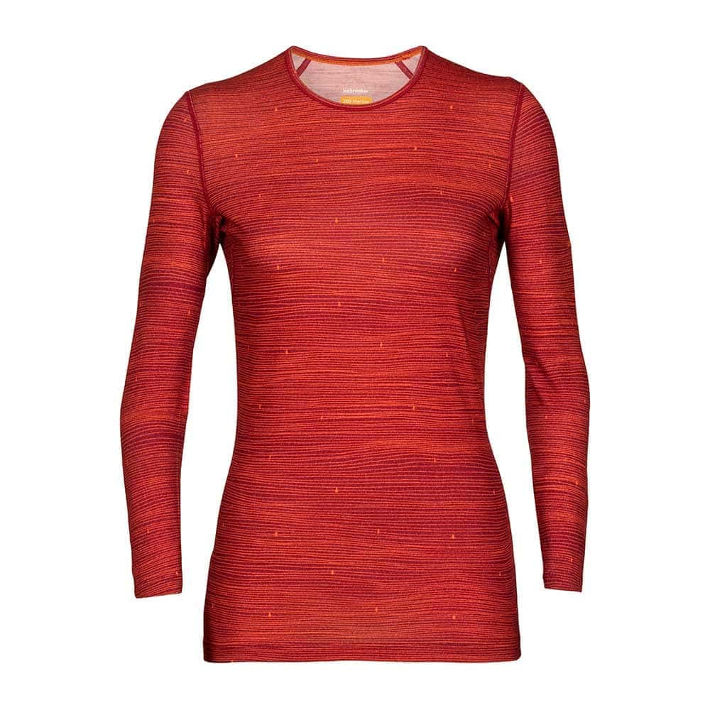 Women's Merino Wool T-Shirt Icebreaker Oasis 200 Ski Track  